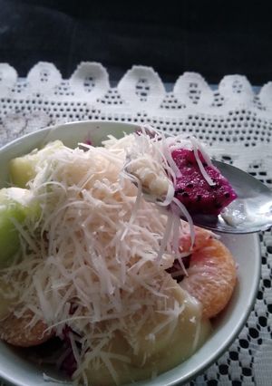 Foto resep Salad Buah JeNaM(Jeruk Naga Melon)