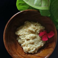 A picture of Khoya burfi made from ghee leftovers.