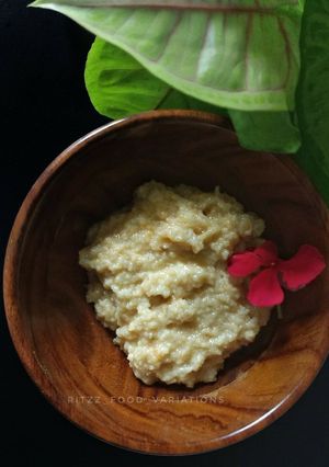 A picture of Khoya burfi made from ghee leftovers.