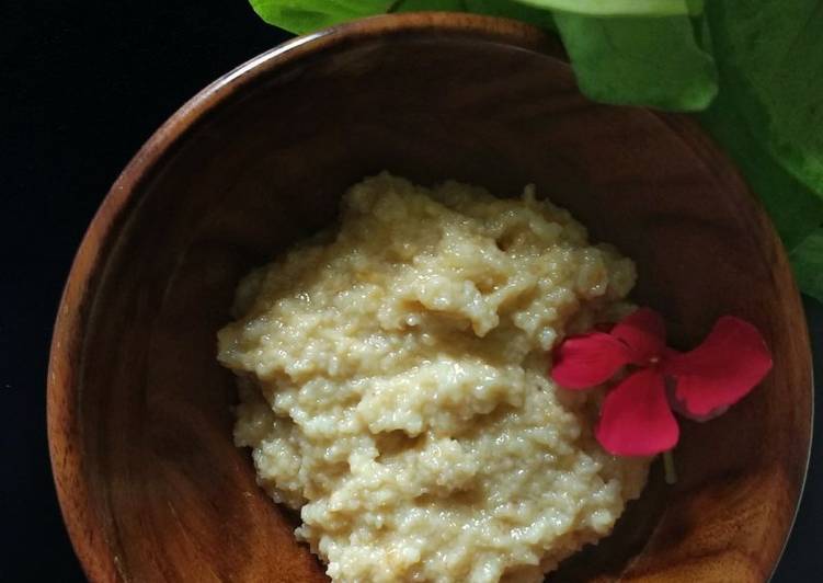 Recipe of Quick Khoya burfi made from ghee leftovers