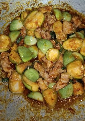 รูปของ พริกแกงหมูใส่มะเขือ