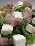 Ensalada de feta y panceta