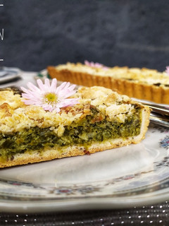 Una foto de Tarta de espinacas con crumble