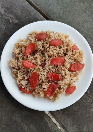 Foto resep Nasi Goreng Sosis Lada Hitam