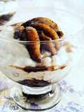 Tapioca con leche y manzanas pochadas