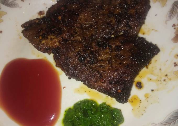 Thin Beef Steak Recipe by Samiya Shaikh - Cookpad