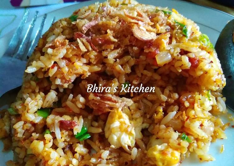 Resep Nasi Goreng Kornet Anti Gagal
