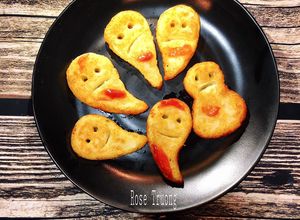 Hình của món Halloween Ghost Potatoes 🎃👻💀.