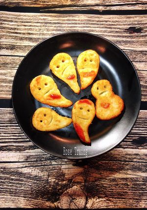 Hình của món Halloween Ghost Potatoes 🎃👻💀.