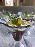 Natillas de coco, chocolate y merengue suizo de Mojito de Eli