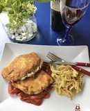 Librillos de lomo rellenos de bechamel y champiñones