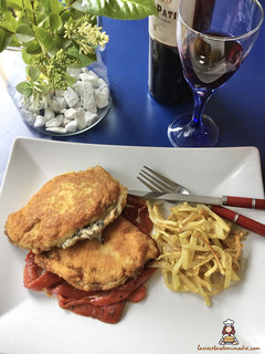 Una foto de Librillos de lomo rellenos de bechamel y champiñones
