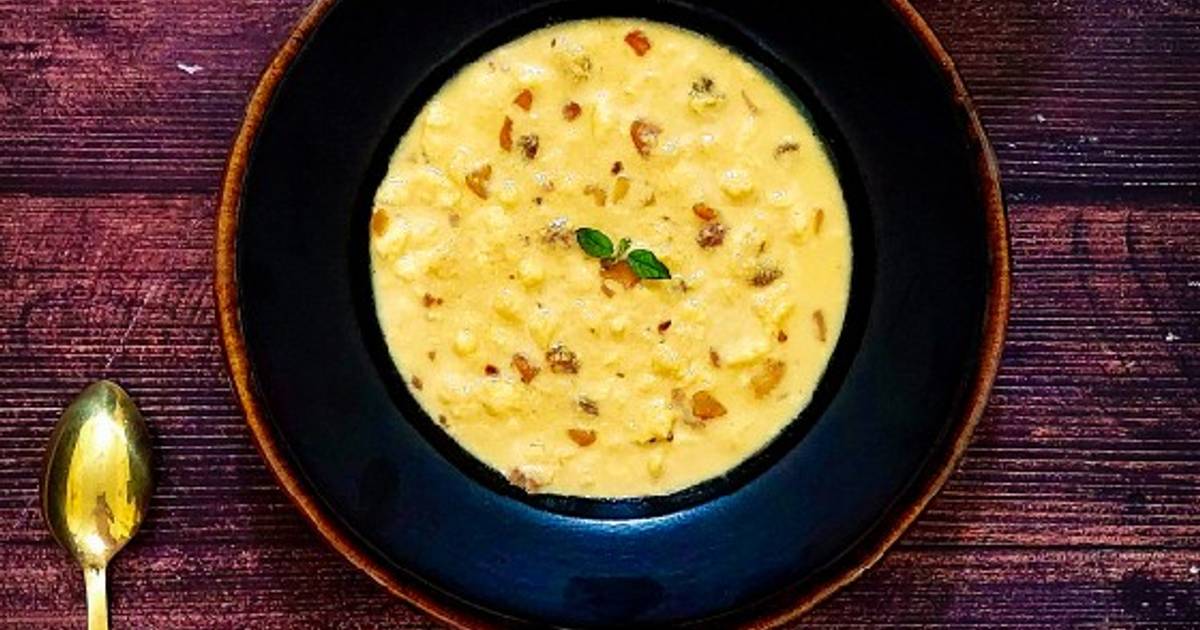 Nolen Gurer Chanar Payesh (Paneer Kheer Using Dates Jaggery) Recipe By ...