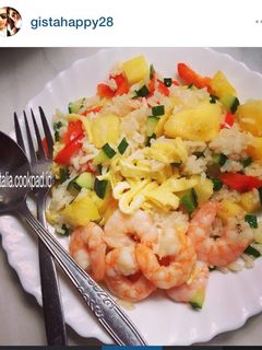 Foto resep Nasi Goreng Thai Pinneaple With vegetables and seafood