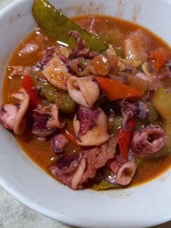 Foto resep Cumi Pare Saos Padang