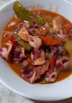 Foto resep Cumi Pare Saos Padang