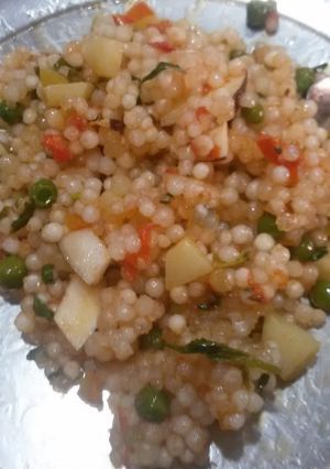 A picture of Sabudana khichdi.