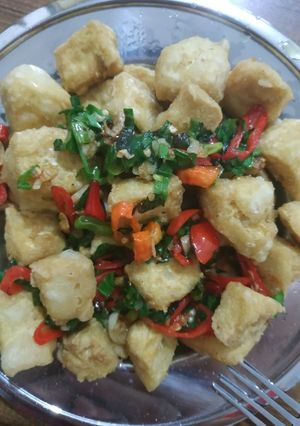 Foto resep Tahu cabe garam hao ce ala mama lawrence