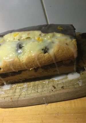 Una foto de Budín marmolado de naranja 🍊