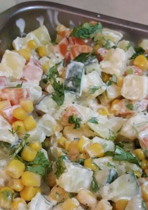 صورة لوصفة سلطه لذيذه😋😋