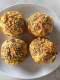 Muffins salados de brócoli y zanahoria