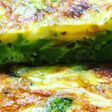 Tortilla de brócoli con queso Brie