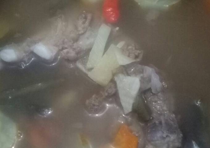 Resep Asem asem balungan daging sapi Anti Gagal