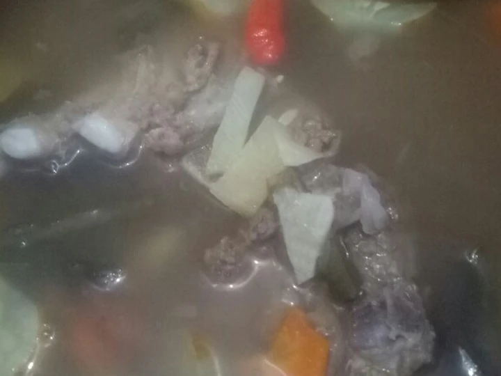 Langkah Gampang Membuat Resep Asem asem balungan daging sapi Anti Ribet, Mantap Sekali