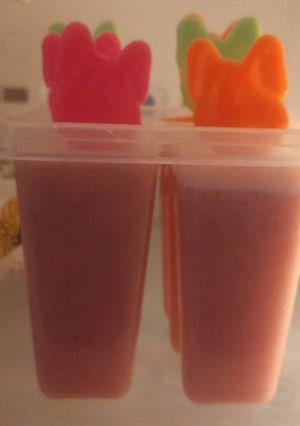 Foto resep Es Krim Strawberry Susu