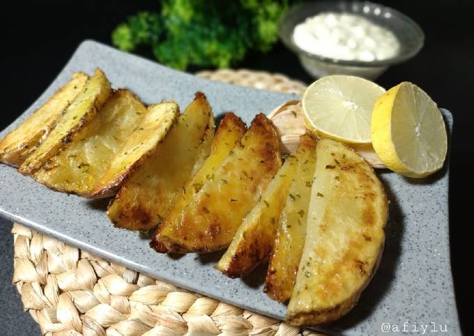 Resep: Roasted Potato Wedges (Oven) Gampang