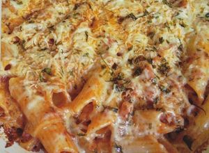 Foto resep Baked penne rigati with quickmelt n cheddar cheese buay sarapan