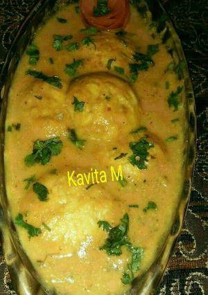 A picture of Bengali Spongy Rasgulla sabji.