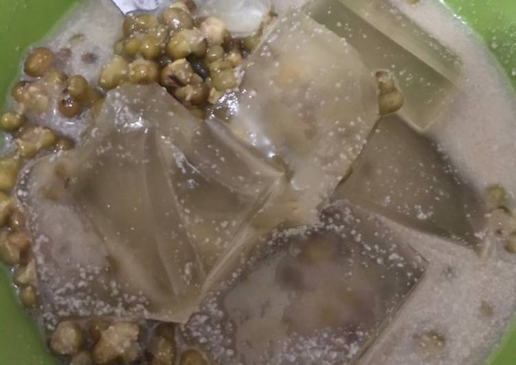 Bubur Kacang hijau Nutrijell ala Mommy Qianna