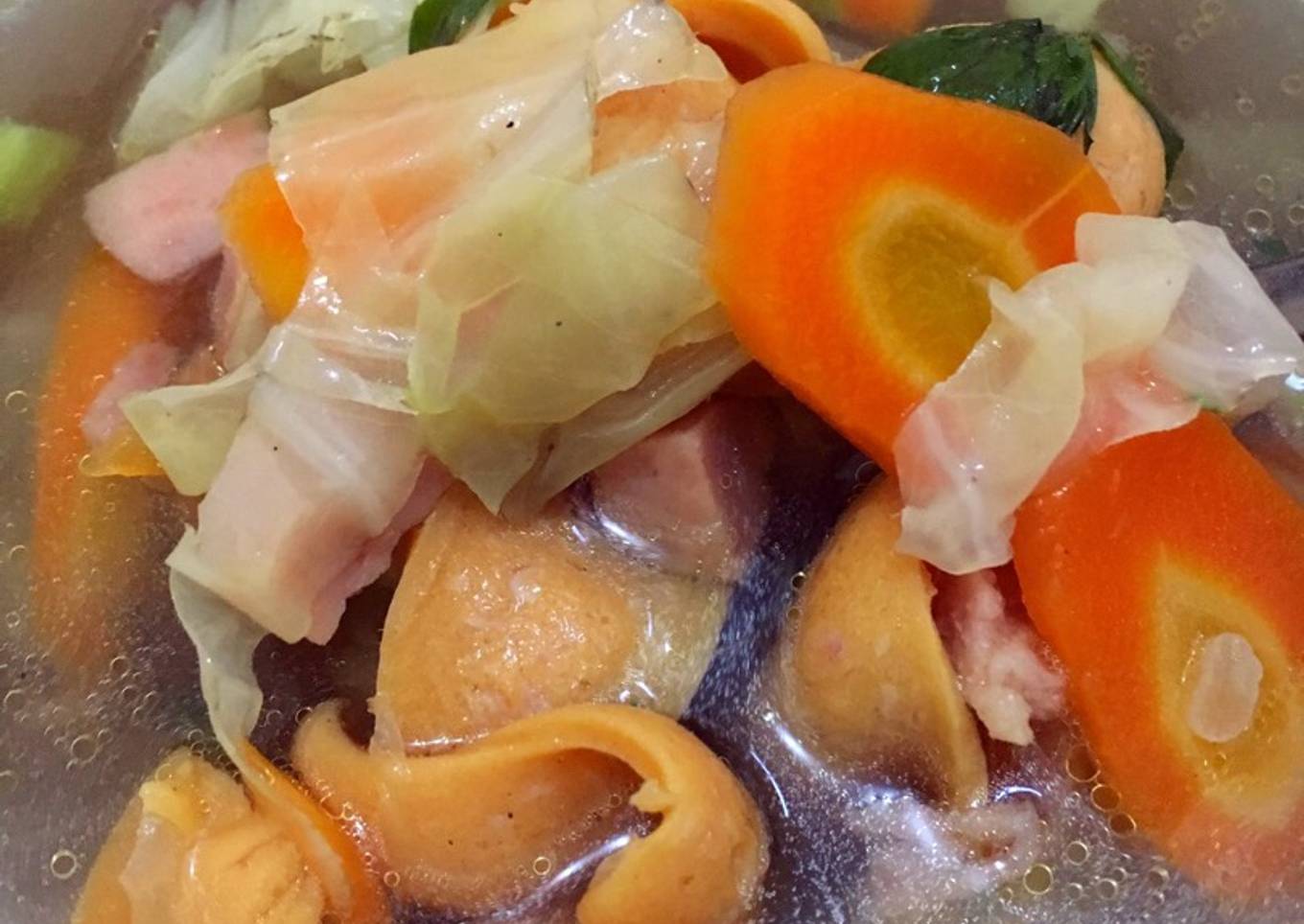 Sop Sayur + Sosis + Maling