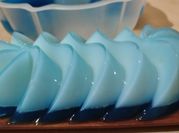 Gambar puding susu bunga telang