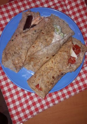 Fitt töltött palacsinta recept fotója
