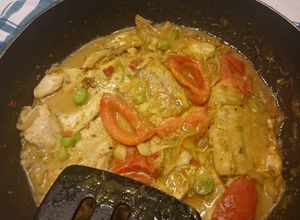 Foto de Filé de merluza ao curry