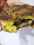 Torrijas de calabaza y morcilla