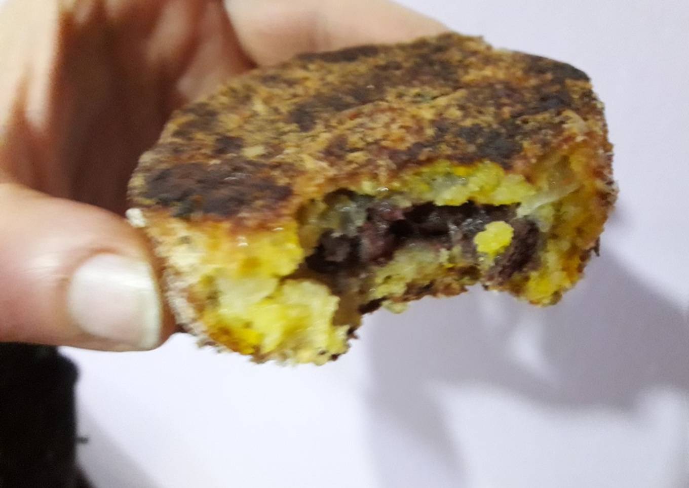 Torrijas de calabaza y morcilla