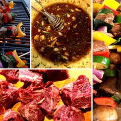 A picture of Wagyu Beef Kabobs (Whole30 & Paleo).