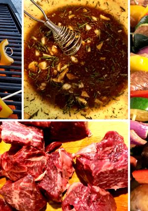 A picture of Wagyu Beef Kabobs (Whole30 & Paleo).