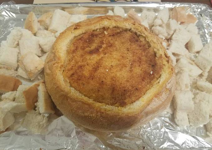 Step-by-Step Guide to Make Andrew Copley Artichoke Cheese Bread Bowl
