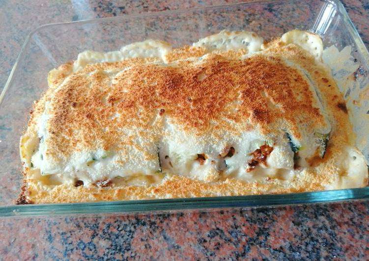 Lasaña vegetariana de calabacín