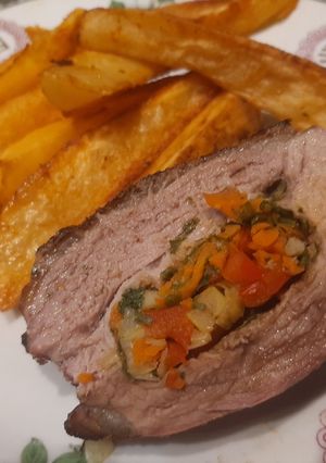 Una foto de Colita de cuadril rellena al horno