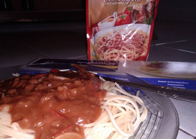 Spaghetti Berbeque Mudah