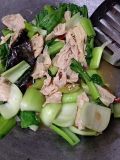 Foto resep Oseng" kembang tahu pokcoy