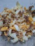 Papas, sardinas y huevo duro (3 ingredientes)
