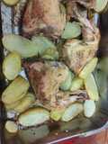 Pollo al horno con papas