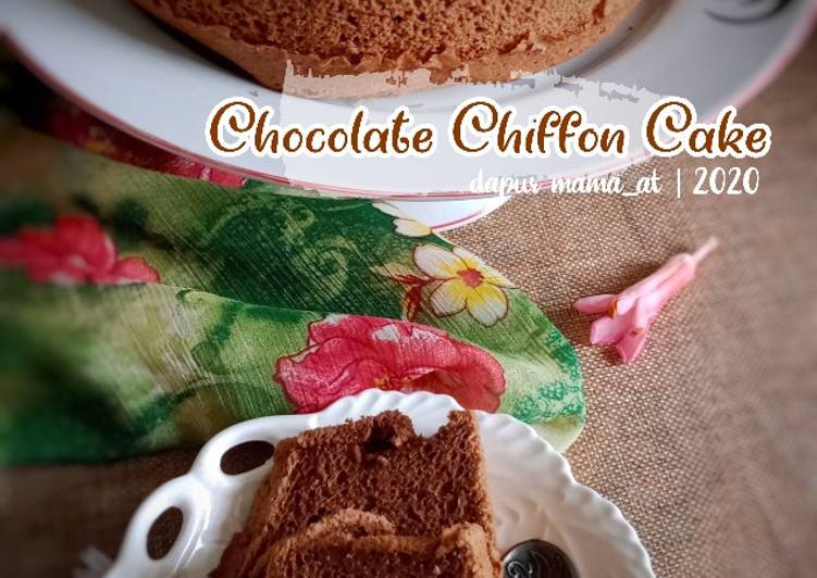 Cara membuat Chocolate Chiffon Cake Sederhana dan Mudah Dibuat