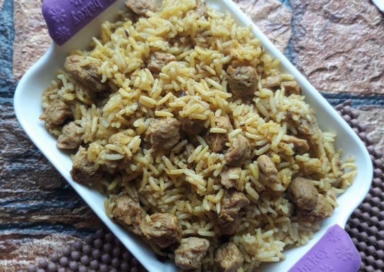 Soya chunks Pulao